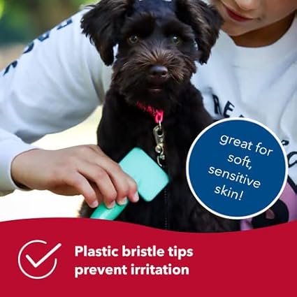 Coastal Pet - Li'l Pals Slicker Brush with Coated Tips and Double-Sided Comb for Small Dogs and Puppies - Bundle