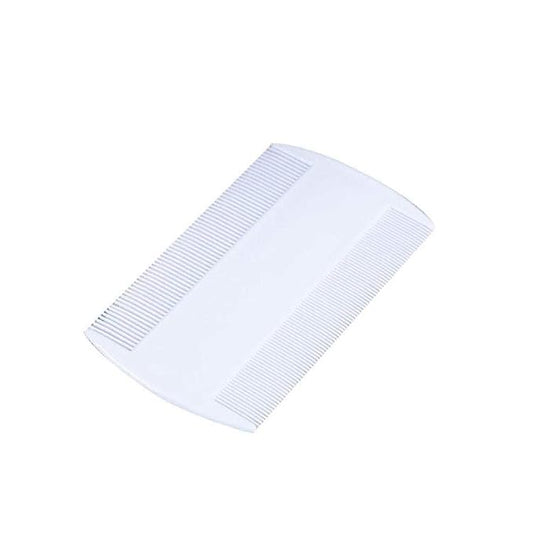 White Double Sided Nit Fine Tooth Head Lice Hair Combs For Kids Pet dog Flea Plastic Hair Remove Lice Brush W8E1 Comb Dog Combs