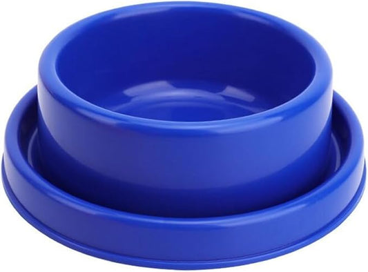 Ants Away Dog Bowl Cat Puppy Food Bowls Round No Spill Eating Feeder for Small Animals Blue S