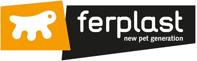 Ferplast Carder with Brush for Dogs and Cats GRO 5982, Ideal for Medium and Long-haired Animals, 17 x 10,5 x h 5 cm