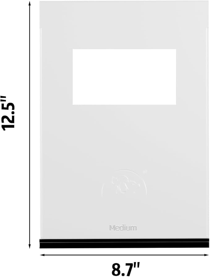 [Classicmacher] Original Replacement Dog Door Medium Soft Flap, Longer Lasting Compatible with Plastic Dog Doors for Dogs (Medium-12.5 * 8.75)