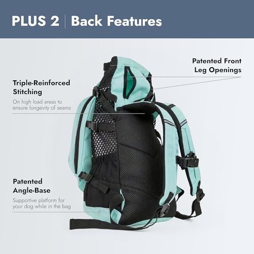 K9 Sport Sack | Plus 2 | Adjustable Dog Carrier Backpack (Small - Summer Mint)