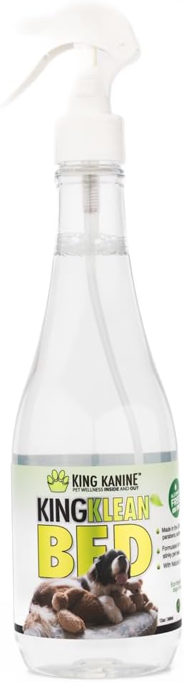 King Kanine Pet Odor Eliminator for Home - King Klean Natural Dog Odor Eliminator - Dog Deodorizing Spray for Indoor and Outdoor Areas - Hypoallergenic Gentle Cleansing Formula - 12 oz