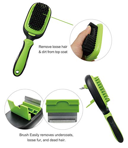PetHaven Dog Brush & Cat Brush 6 in 1 Pet Grooming Kit Shedding De-matting Slicker Comb For Undercoat Long Short Haired Small Medium Large-Pet Hair Remover Dog Accessories & Dog Nail Trimmer