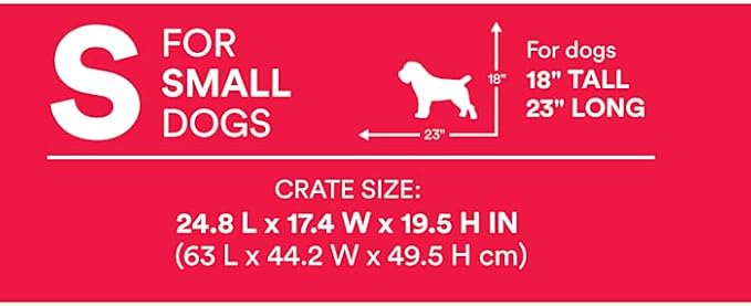EveryYay by Petco 1-Door Dog Crate Small 24.8" L X 17.4" W X 19.5" H Black: No Handles