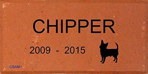 Personalized Dog Memorial Brick Engraved with Your Dog's Name and Breed Image # P2228