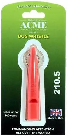 ACME Model 210.5 Plastic Dog Whistle Coral for Dogs - 2 Pack