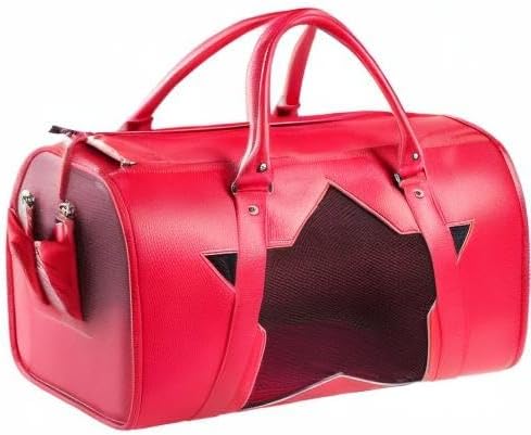 Pet Carrier Dog Cat Puppies Carrier Pet TSA Airline Approved Luxury Faux Leather Carrier Breathable Gift Box Collapsible Travel