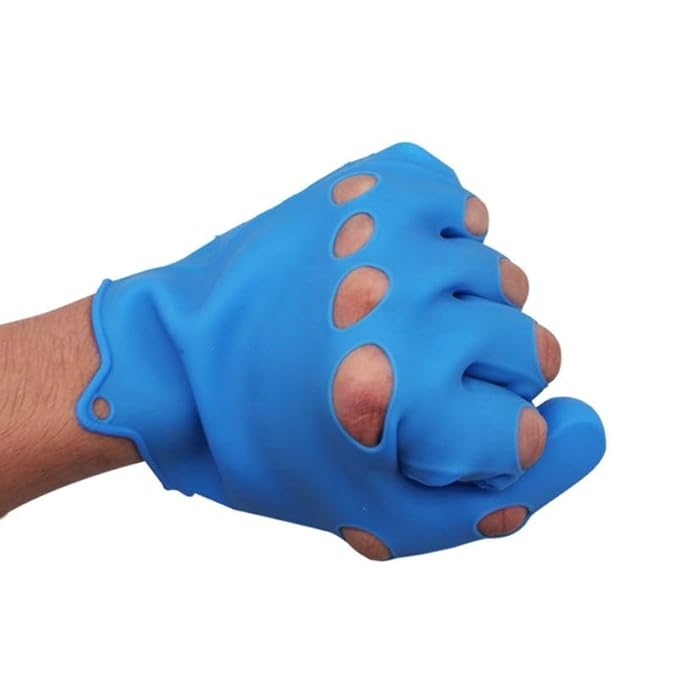 Dog Bathing & Grooming Gloves – Silicone Pet Grooming Brush for Dogs & Cats, Soft Massage Bristles for Removing Loose Hair & Dirt, Flexible Dog Shampoo Brush for Bathing & Shedding Control (Blue)