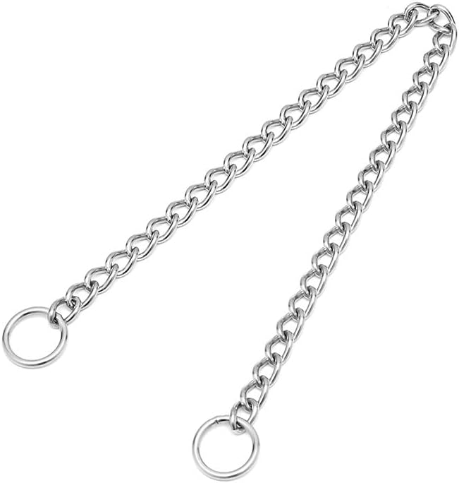 Choke Collar for Medium Dogs, 304 Stainless Steel Heavy Duty Choke Collar, Martingale Puppy Collars for XXS XS Small Large Big Dogs, Silver, M