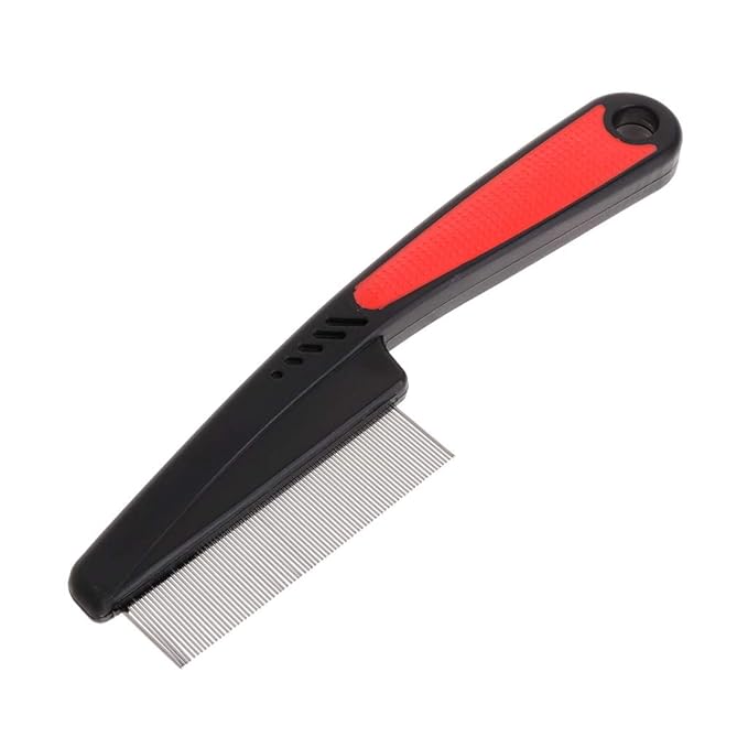 Comb Lice Removal Brush Comb With Metal Teeth For Pet Dogs & Cats Removing Fleas Lice