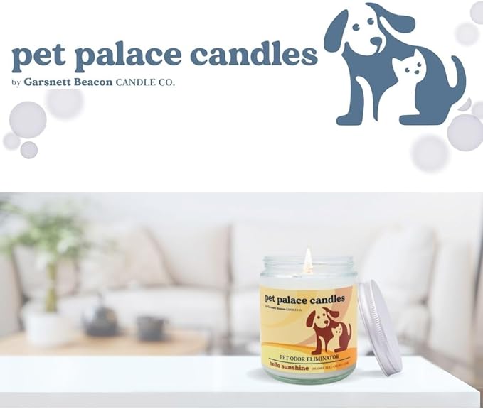 Pet Palace Candles - Odor Eliminator Candle, Incredible Scents - 100% Soy - Neutrolizer Eliminates Odors from Pets, Smoke, Urine, and More. Eco-Friendly and Non-Toxic (Seaside Spa)