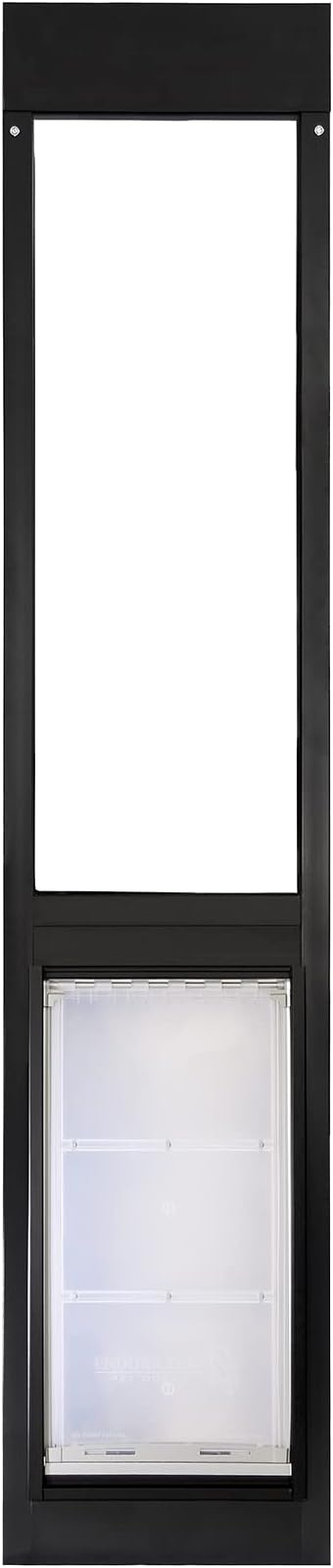 Endura Flap Thermo Panel Dual-Pane Pet Door for Extreme Weather | Premium Insulated Pet Door Solution | Heavy-Duty, Secure, Weather-Resistant | Black, XXL Flap, 77.25"-80.25" Slider Height