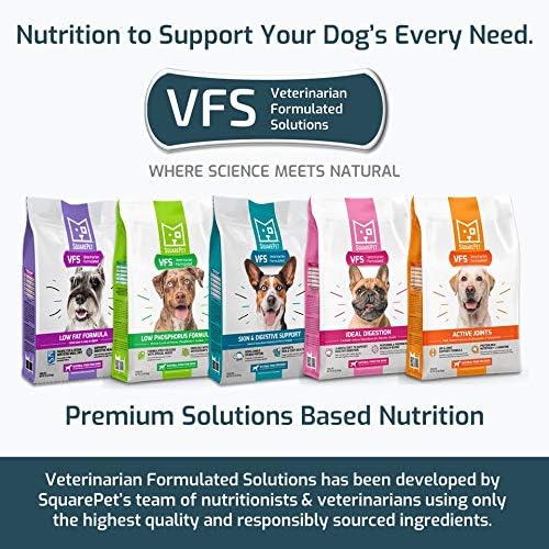 SquarePet VFS Low Phosphorus Formula Special Needs Dry Dog Food Made with Cage Free Turkey and Whole Eggs 4.4lb