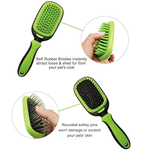 PetHaven Dog Brush & Cat Brush 6 in 1 Pet Grooming Kit Shedding De-matting Slicker Comb For Undercoat Long Short Haired Small Medium Large-Pet Hair Remover Dog Accessories & Dog Nail Trimmer