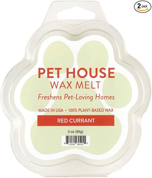 Pet House Red Currant Summer Scented Wax Melts - Long-Lasting Plant Based Soy Wax Melts Pet Friendly Pack of 2