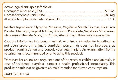 Healthy Breeds Cairn Terrier Omega HP Fatty Acid Skin and Coat Support Soft Chews 60 Count
