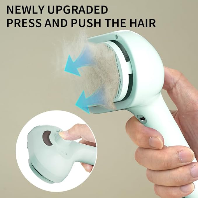 Pet Grooming Brush for Dogs and Cats, Pet Spray Massage Cleaning Tool, Hair Removal Comb, Professional Pets Care Accessory for Long or Short Haired Cats Hair Brush (Green)