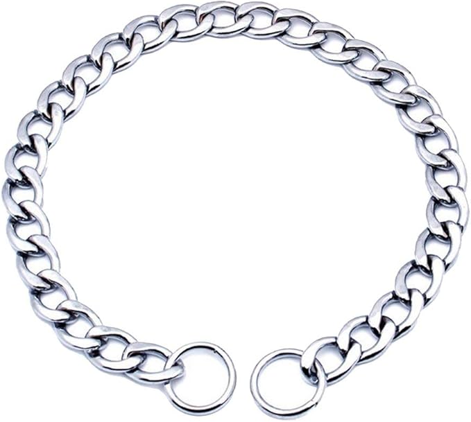 SGODA Chain Dog Training Choke Collar, 16 in, 2.0 mm