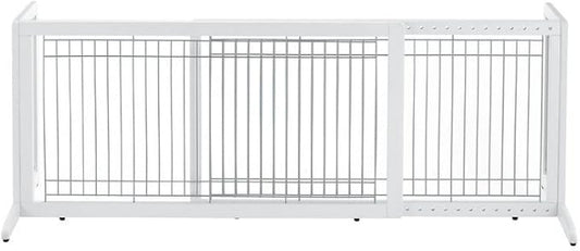 Richell Freestanding Pet Gate, Large, Origami White