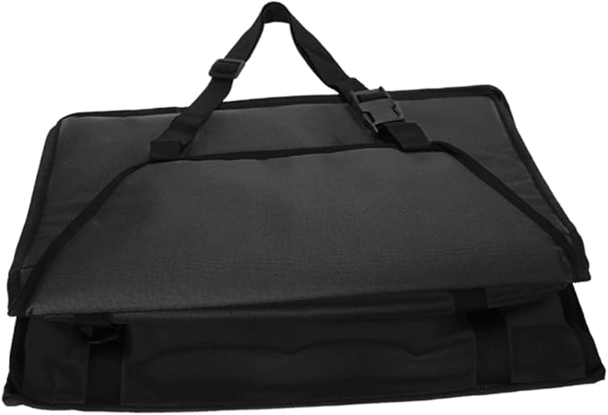 Portable Dog Carrier Travel Bag for Small Dogs with Adjustable Belt and Safety Mesh Design - Black