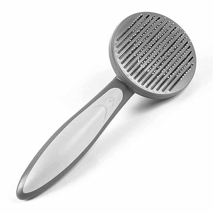 Cat Brush Dogs Brush - 2020 Self Cleaning Pet Brush Slicker Brush for Cats Grooming Dog Shedding (Gray)