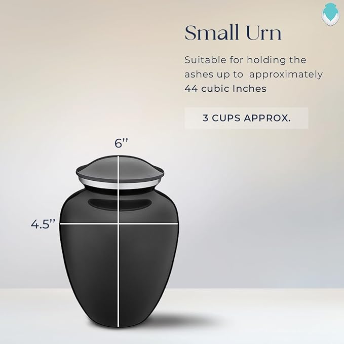 Geturns Embrace Personalized Picture Urn for Small Pets I Charcoal Photo Cremation Urns for Dogs and Cats I 44 lbs