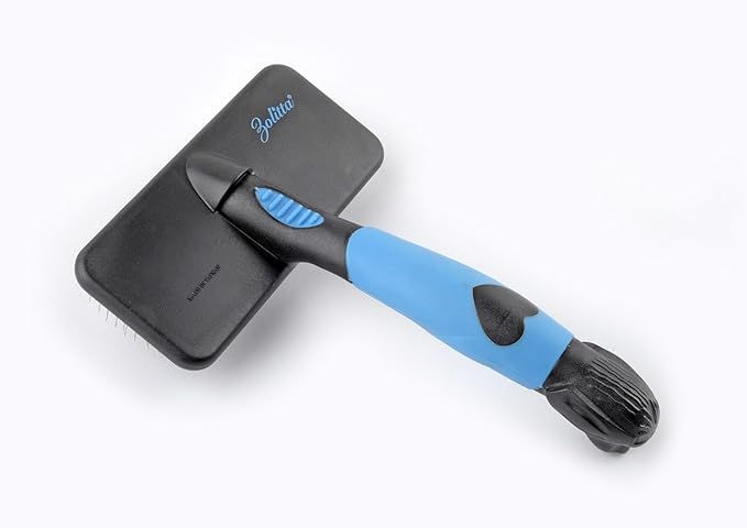 Mr. Slick Medium Slicker Brush, Slicker Brush for Dogs, Dog Brush, Poodle Brush, Dog Brush for Shedding, Dog Grooming, Pet Supplies, Comb Substitute, Dog Products, Brushes for any Grooming Kit