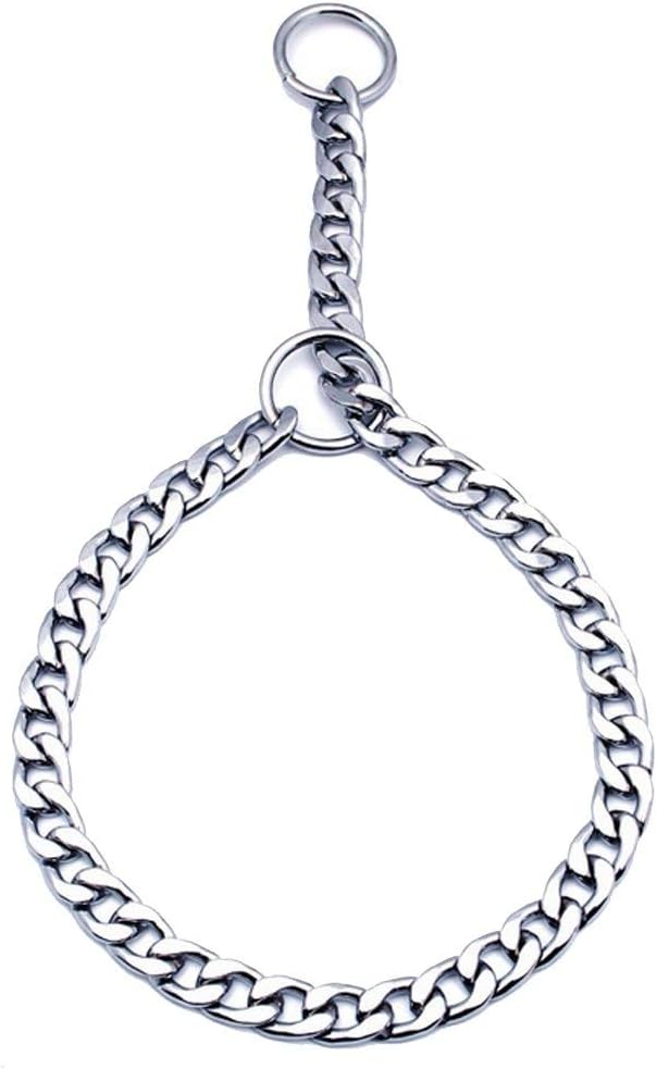 SGODA Chain Dog Training Choke Collar, 16 in, 2.0 mm