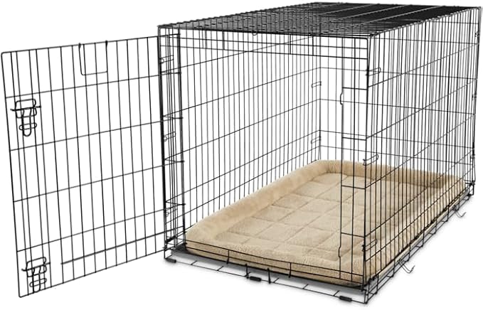 EveryYay by Petco 1-Door Dog Crate XX-Large 48" L X 30.1" W X 32.6" H Black: No Handles