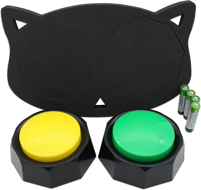 Recordable Button, Dog Training Buttons for Communication, Game Buzzers, Talking Button, Upgraded Version 30 Second Custom Recordable, Easy Button, Material Safety