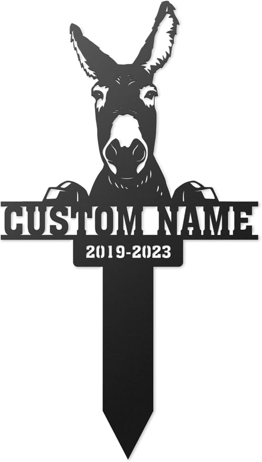 Personalized Pet Memorial Grave Marker, Pet Sympathy and Remembrance Metal Stake, Durable Weatherproof for Outdoor Decor, Pet Loss Memorial Gift, 8-24in