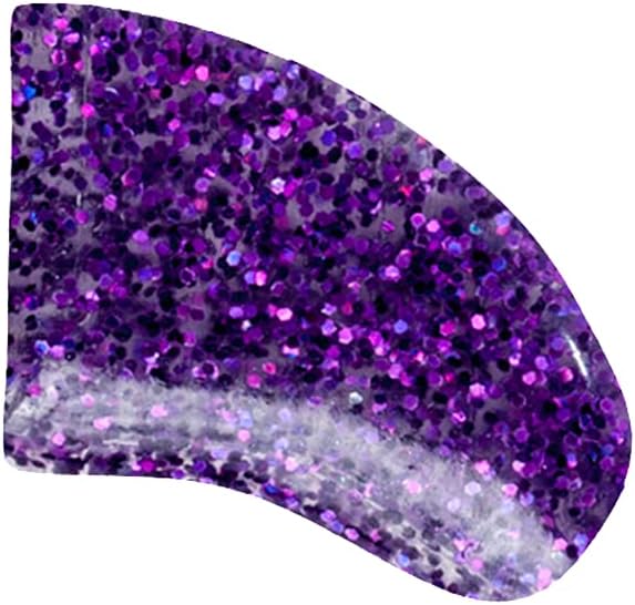 Soft Nail Caps for Dog Claws Purple Holographic Glitter Small