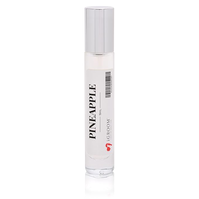 iGroom Pet Perfume Pineapple Scent, Luxury Pet Beauty Care, Long Lasting, Professional Premium Grooming Spray for Dogs and Cats, Odor Control, Made in USA, 15 ml