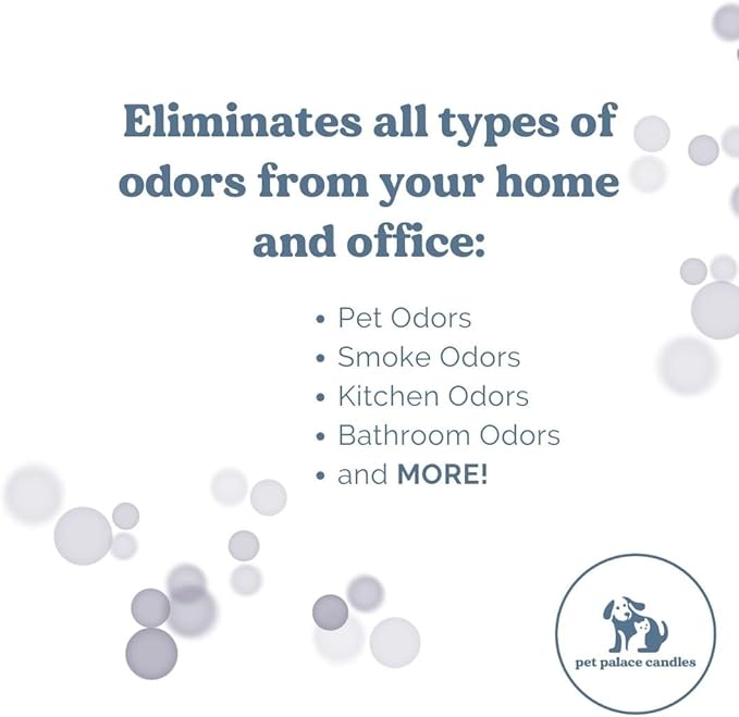 Pet Palace Candles - Odor Eliminator Candle, Incredible Scents - 100% Soy - Neutrolizer Eliminates Odors from Pets, Smoke, Urine, and More. Eco-Friendly and Non-Toxic (Seaside Spa)