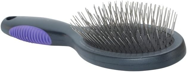 Kruuse Buster Pin Brush – Large Size – Gentle Detangling & Shedding Control Brush for Dogs & Cats – Soft Stainless Steel Pins, Ergonomic Handle, Comfortable Grooming for All Coat Types