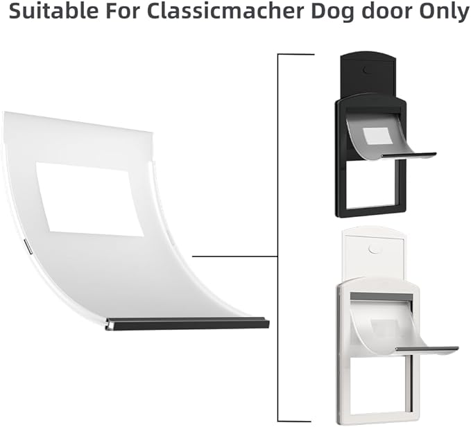 [Classicmacher] Original Replacement Dog Door Medium Soft Flap, Longer Lasting Compatible with Plastic Dog Doors for Dogs (Medium-12.5 * 8.75)