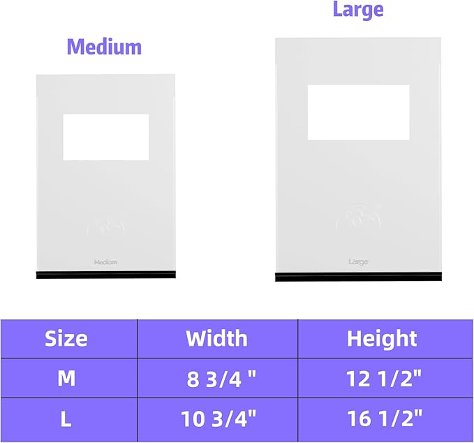 [Classicmacher] Original Replacement Dog Door Medium Soft Flap, Longer Lasting Compatible with Plastic Dog Doors for Dogs (Medium-12.5 * 8.75)