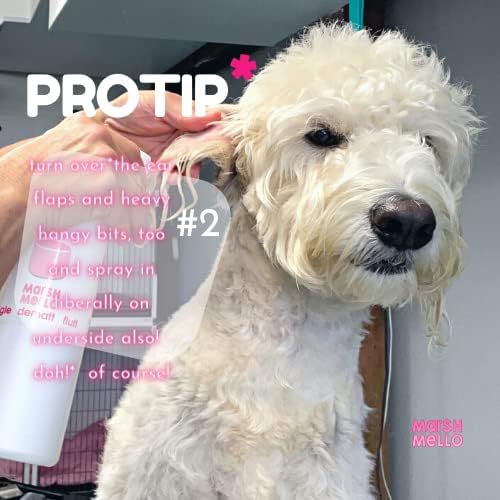 Marshmello Dematt Spray. The One The Dog Groomers Use! Natural Plant Extracts Give Slippyness to Dematt. Dog Detangling/Dematting Spray. 17oz.