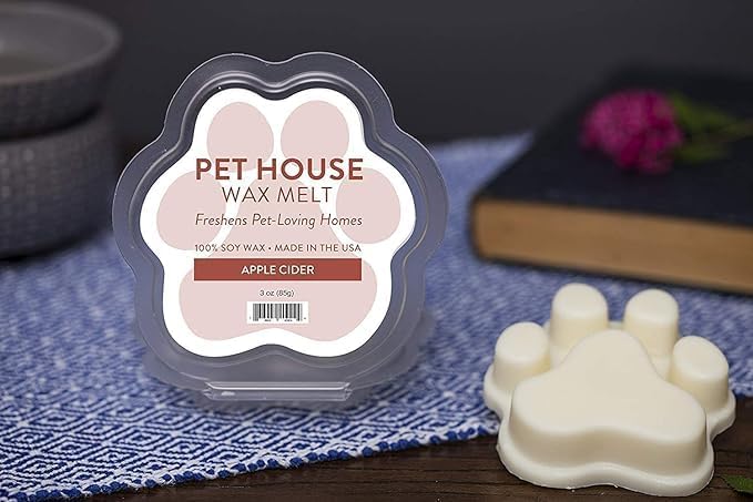 One Fur All Pet House Scented Wax Melts, Natural, Plant Based Soy Wax Melts for Pet Odor, Long Lasting Winter Fragrances for Fresh Smelling Homes, Evergreen Forest and Fireside, Pack of 2