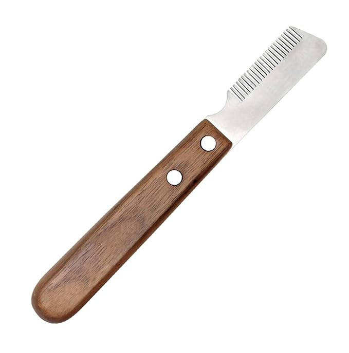 Professional Dog Stripping Knife Grooming Tool, Sharp Tooth, for Terriers, Right-Handed Left-Handed hand stripping tools dog grooming comb knife Pet Hair Remover Brush