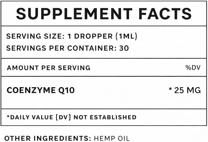 CoQ10 for Dogs - Coenzyme Q10 for Dogs - Heart, Joint & Cardiovascular Support - Dog Heart Supplements - Dog Hip & Joint Care - 1 fl oz