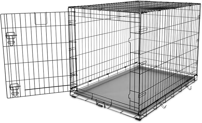 EveryYay by Petco 1-Door Dog Crate X-Large 42" L X 28.5" W X 30.4" H Black: No Handles