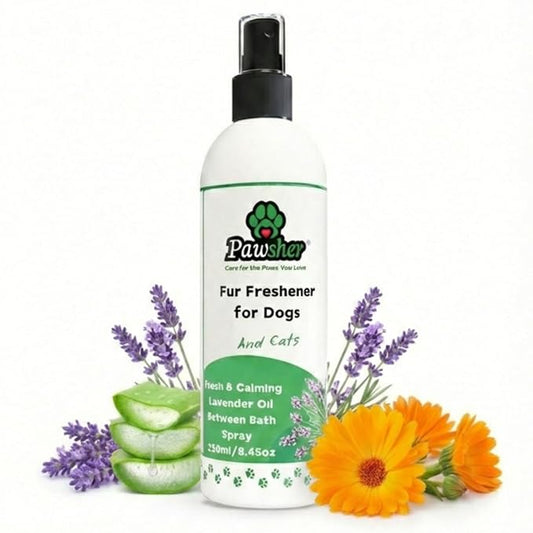 Lavender Dog Perfume Spray – Long-Lasting Dog Cologne & Deodorizing Spray for Dogs and Cats, Helps Eliminate Odor Between Baths, Gentle Grooming Freshener for Sensitive Skin – 8.45 oz