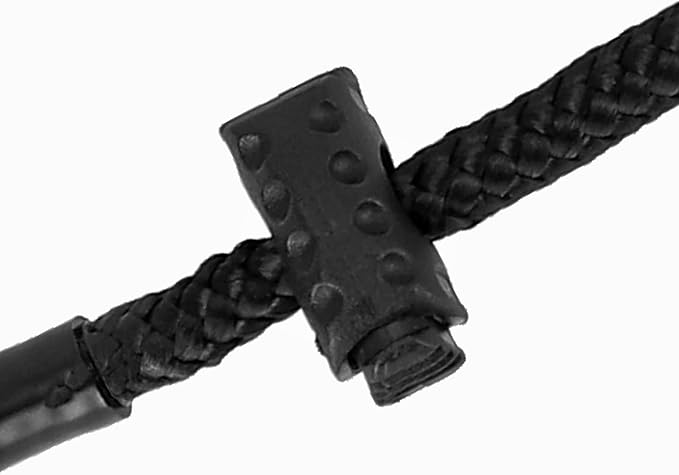 Dingo Gear Choke Collar for Dog Training Handmade of Cord with A Limiter, Waterproof Black S04059, (XS)