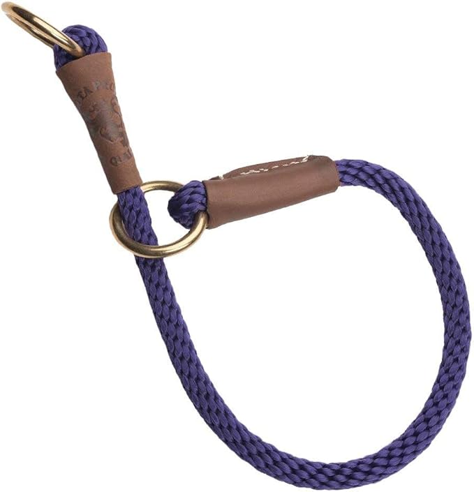 Mendota Pet Command Slip Collar - Dog Training Collar - Made in The USA - Purple - 18 in