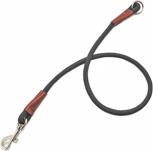 No Handle Dog Leash 3/ 6FT, Dog Tether Training Leash Tie Down, Extension Rope for Exercising, Bicycle Indoor/Outdoor, Running, Walking (3ft-Black)