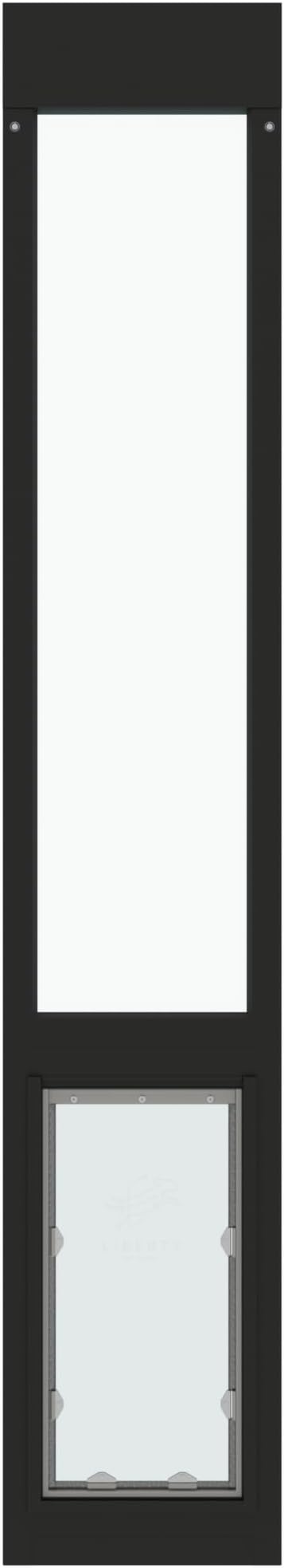 Liberty Pet Door for Sliding Glass Door | Aluminum Frame with Closing Cover | for Home & Rentals | Clear Glass | Black, Large Flap, 90.5" - 92" Slider Height