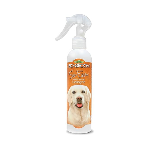 Bio-groom So-Easy Long Lasting Cologne for Pets - Dog Deodorizing Perfume Spray for Smelly Odor, Safe for Puppies & Cats, Fresh & Clean Smell, Cruelty-Free - Tropical Fruit Scent, 8 fl oz