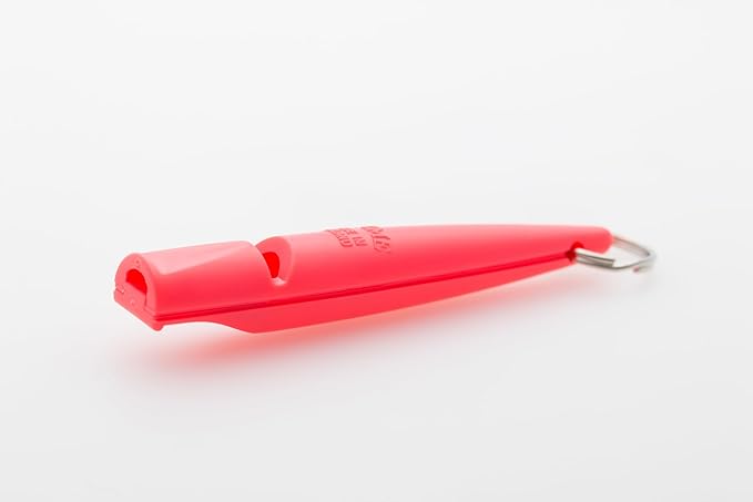 ACME 211.5 Professional Dog Training Whistle with Lanyard. BPA-Free Plastic. 90 dBA. Standardized 5400Hz Frequency for Larger Breeds. Weatherproof. Made in The UK (Coral Red)